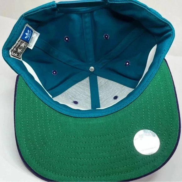 vintage Adidas hardwood classics charlotte hornets cap team cap hat‎ snap back - Picture 3 of 6